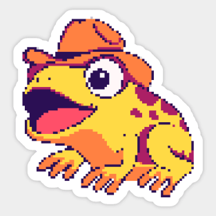 Frog with hat Sticker